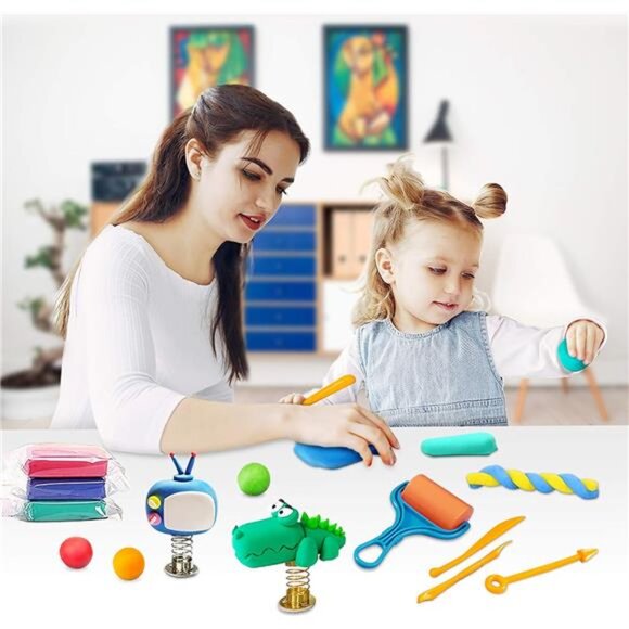 Modeling Clay Kit - 36 Colors Air Dry Magic Clay, DIY Clay with Sculpting Tools - Picture 6 of 7